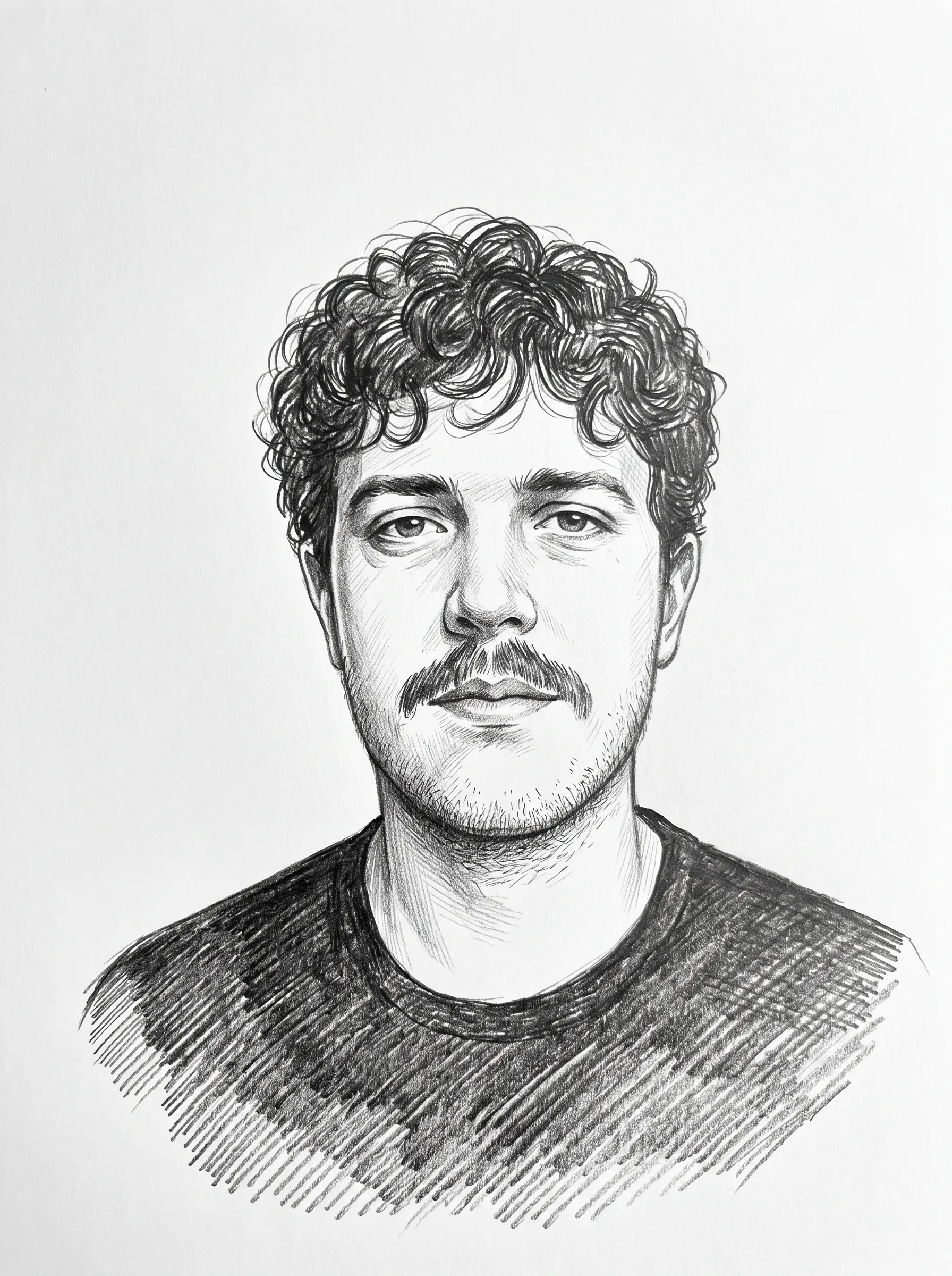 Portret: Kuba „Neerka” Markil (rysunek ołówkiem)