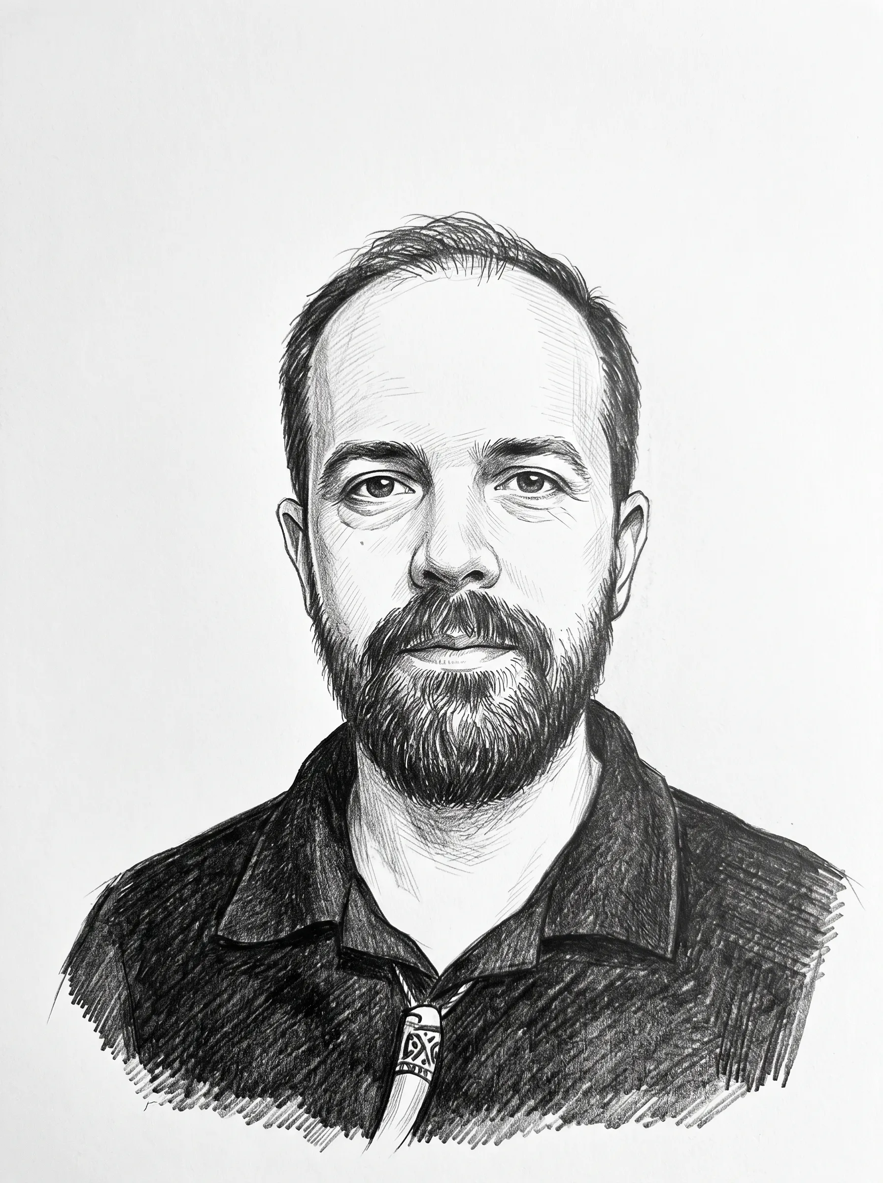 Portret: Przemysław „Zuryk” Szewczak (rysunek ołówkiem)